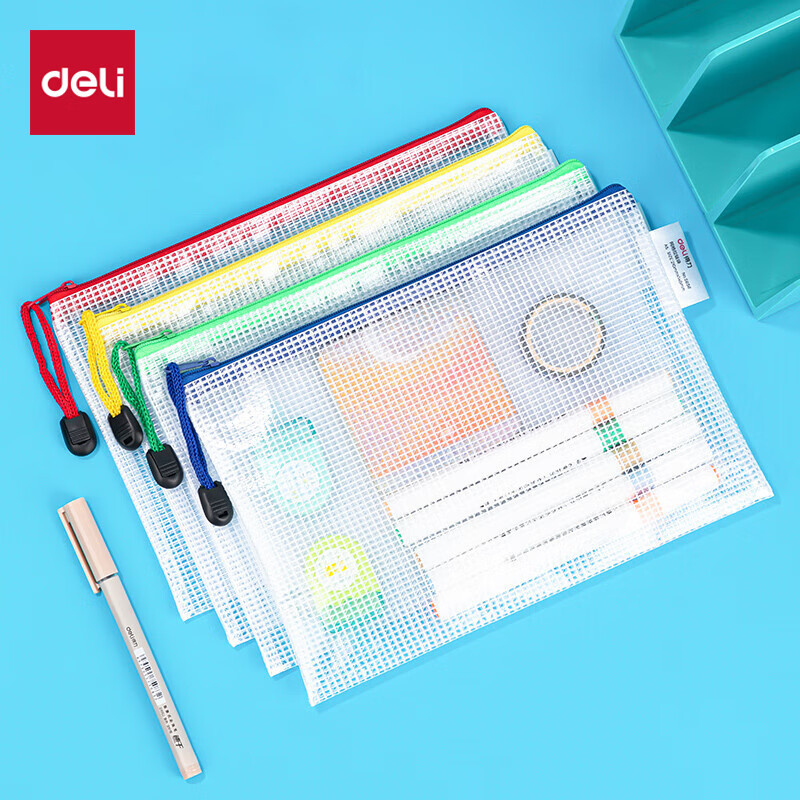 Deli lukuga kott 5656 läbipaistev infokott õpilastele mõeldud testide kott hoiukott A5 ruudukujuline failikott hulgimüügiks