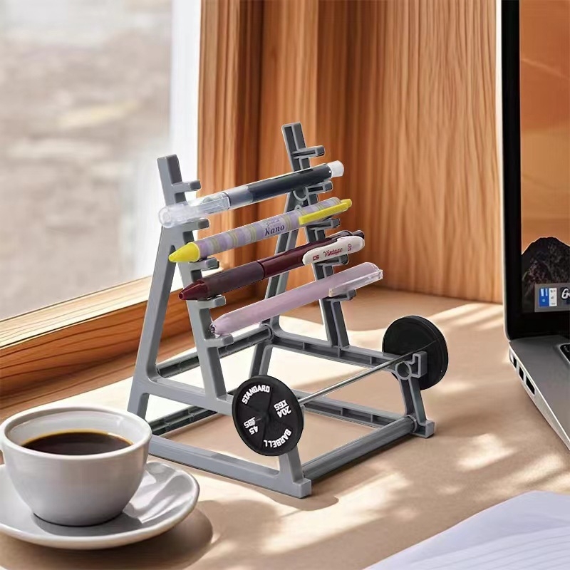 Θήκη για στυλό Squat Rack Mini Barbell Creative Office Decoration Θήκη για στυλό Χαρτικά Αποθήκευση