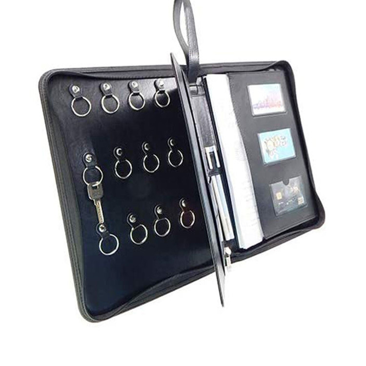 Персонализирана от производителя чанта за файлове с цип A5, многофункционална чанта за доставка, чанта за недвижими имоти, подарък за недвижими имоти, чанта за ключове с сертификат