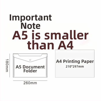 Paksendatud plastist klõpsuga failikott läbipaistev A5 väike sünnieelse tervisekontrolli kirjatarvete kott õpilastele, millele saab printida logo