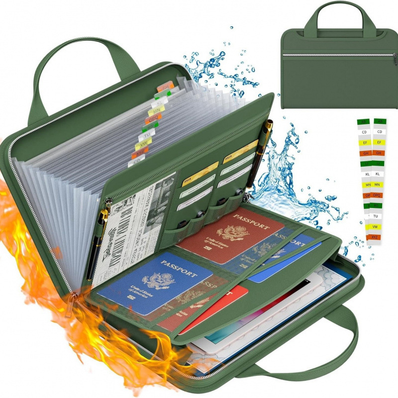 Amazoni kuumim tulekindel dokumendikott, tulekindel rahakotipaberist dokumendikindlustuskott