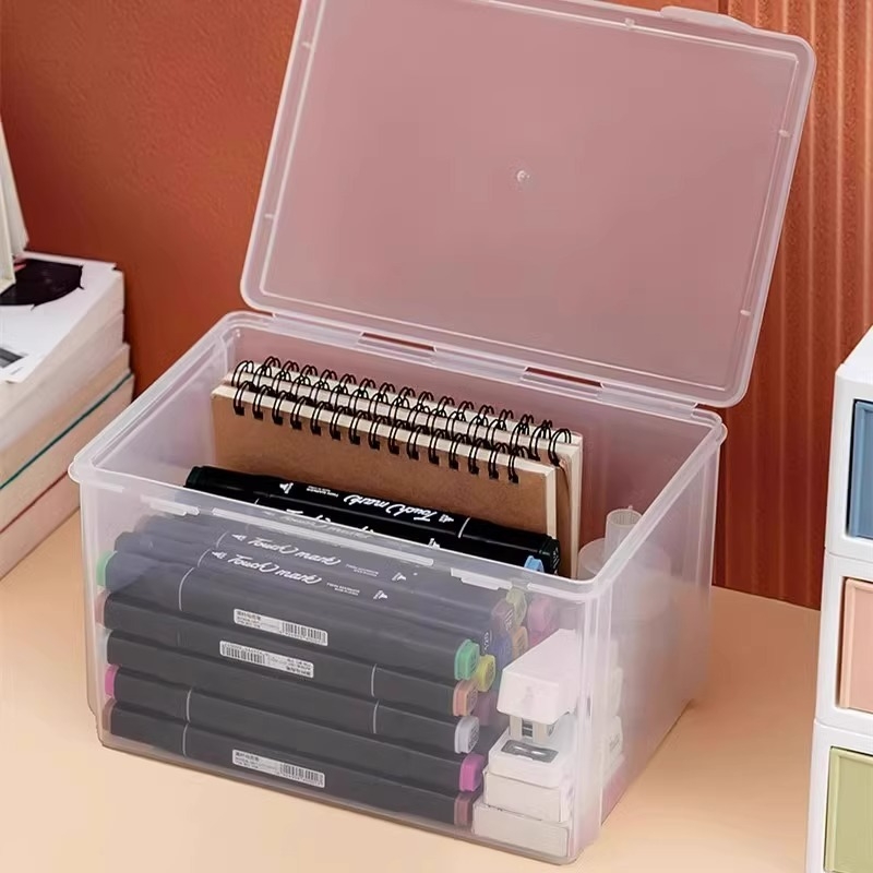 Írószerdoboz, tolltartó, tárolódoboz, rendszerező ceruzatartó, jelölőtoll, nagy kapacitású ceruzatáska, átlátszó ceruzatároló doboz