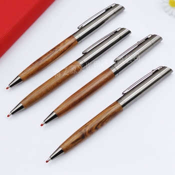 Στυλό περιστρεφόμενου τζελ από ξύλο τριανταφυλλιάς 0,5 μαύρου νερού, 5 τεμάχια, διασυνοριακό, σε υψηλές πωλήσεις, ξύλινο στυλό υψηλής ποιότητας, με υπογραφή