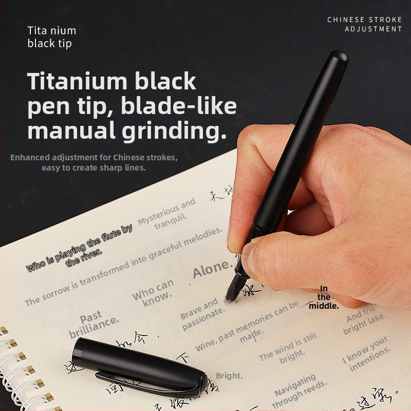 Darčeková sada plniacich pier pre študentov, na použitie v kancelárii, s tenkým hrotom, kaligrafické atramentové pero pre dospelých, gravírovaný držiak na pero