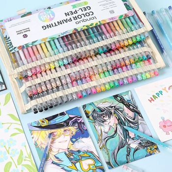 Mėlynų vaisių vadovas, rašiklis, 162 spalvų dovanų dėžutės rinkinys, spalvingas gelio rašiklis, akrilinis žymeklis, didelis kiekis ir gera kaina