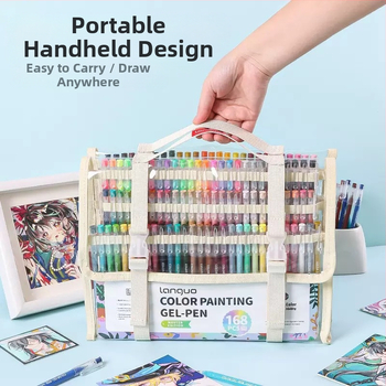 Mėlynų vaisių vadovas, rašiklis, 162 spalvų dovanų dėžutės rinkinys, spalvingas gelio rašiklis, akrilinis žymeklis, didelis kiekis ir gera kaina