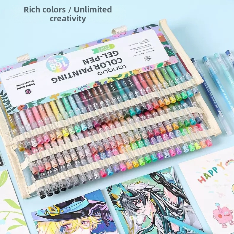 Наръчник за сини плодове, писалка за рисуване със 162 цвята, комплект подаръчни кутии, цветна гел писалка за рисуване, акрилен маркер, голямо количество и добра цена