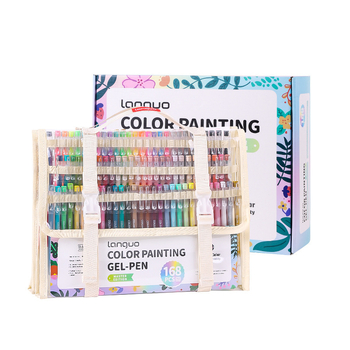 Διασυνοριακό Εγχειρίδιο Στυλό Ζωγραφικής Σετ Δώρου 162 Χρωμάτων με Πολύχρωμο Στυλό Gel Ζωγραφικής Ακρυλικό Στυλό Μαρκαδόρου Μεγάλης Χωρητικότητας