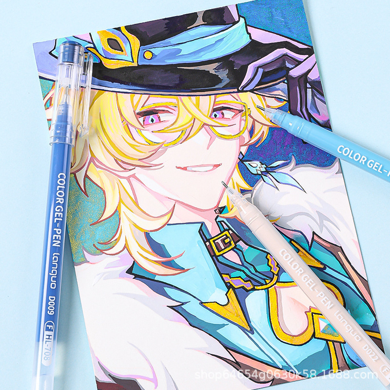 Határokon átnyúló kézikönyv, tollfestés, 162 színű ajándékdoboz-készlet, színes géltoll, akril jelölőtoll, nagy kapacitású