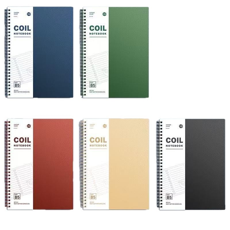 A5 Retro Simple Coil Notebook B5 Notebook Ins Liceu Student Jurnal Special Notepad Manual