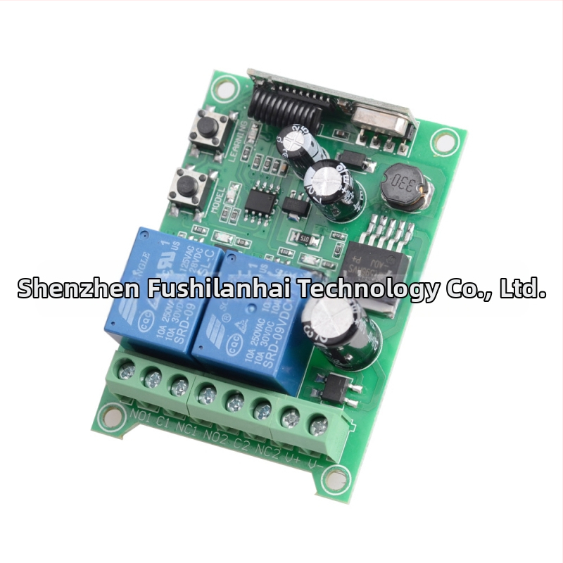 DC12V-48V 2-посочен интелигентен многофункционален превключвател за мотор, бариера, гаражни лампи, модификация на автомобил RK02E метал