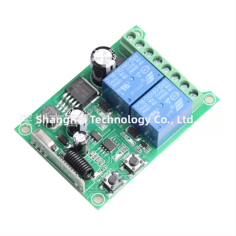 DC12V-48V 2-посочен интелигентен многофункционален превключвател за мотор, бариера, гаражни лампи, модификация на автомобил RK02E метал