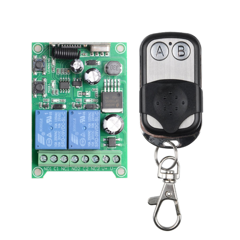 DC12V-48V 2-utas intelligens többfunkciós motorkapcsoló garázslámpákhoz autómódosításhoz RK02E fém