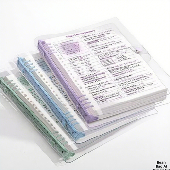 Pehme kestaga läbipaistev lahtiste lehtedega märkmik, stiilne, väärtuslik ja paksendatud, universaalne märkmik põhikooliõpilastele, keskkooliõpilastele ja üliõpilastele