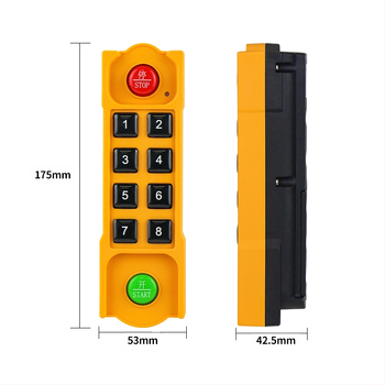 AC100-240V tööstusklassi traadita kaugjuhtimispuldi lüliti kraana segamispumba PLC moodul veekindel kaugjuhtimispuldi käepide