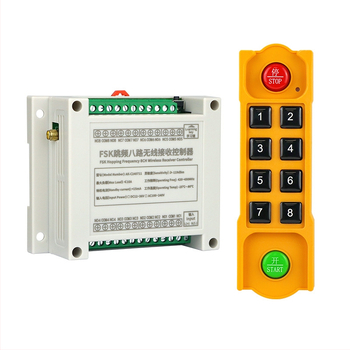 AC100-240V tööstusklassi traadita kaugjuhtimispuldi lüliti kraana segamispumba PLC moodul veekindel kaugjuhtimispuldi käepide