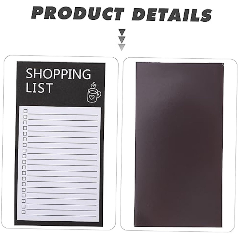 Piiriülene lihtne külmkapikleebis, teadetetahvel, rebitav magnetiline märkmekleebis, loomingulised jooned, rebitav ostunimekiri, märkmik