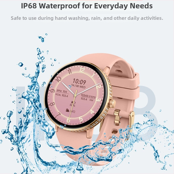 Új S76 női karóra, határokon átnyúló, kis képernyős, 1.19 AMOLED, Bluetooth hívás, pulzusmérő, vérnyomásmérő, vér oxigénszint-érzékelő, alvásfunkció