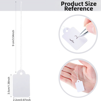 500 lapų/pakuotė plonų medvilninių siūlų, ranka rašytų papuošalų, papuošalų popieriaus kortelių, auksinių papuošalų kainų etiketėms, tuščioms lifto etiketėms