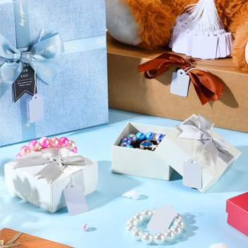 500 lapų/pakuotė plonų medvilninių siūlų, ranka rašytų papuošalų, papuošalų popieriaus kortelių, auksinių papuošalų kainų etiketėms, tuščioms lifto etiketėms