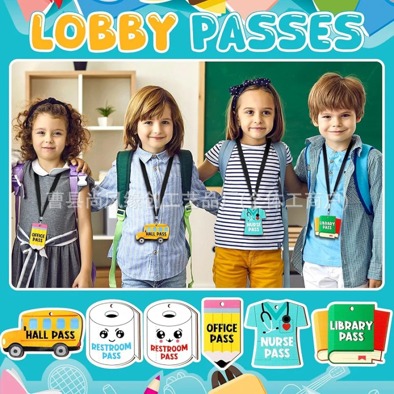 Piiriülene koolihooaja peokaunistus, koomiksiripatsiga koolipeo koomiksipandlaga aksessuaarid, lasteaiapeo kaunistus