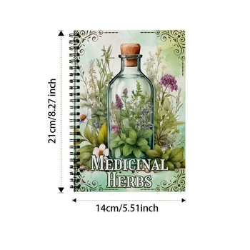 Határokon átnyúló új termék Gyógynövényes Grimoire Gyógynövényes mágia Gyógynövényes gyógyászat Tanulási terv könyv