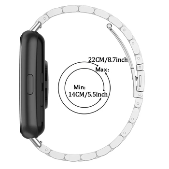 Κατάλληλο για Huawei Fit3/Fit4Pro Μεταλλικό λουράκι ρολογιού από ανοξείδωτο ατσάλι Κατάλληλο για Huawei Watch Fit4 Ατσάλινο λουράκι με τρεις χάντρες