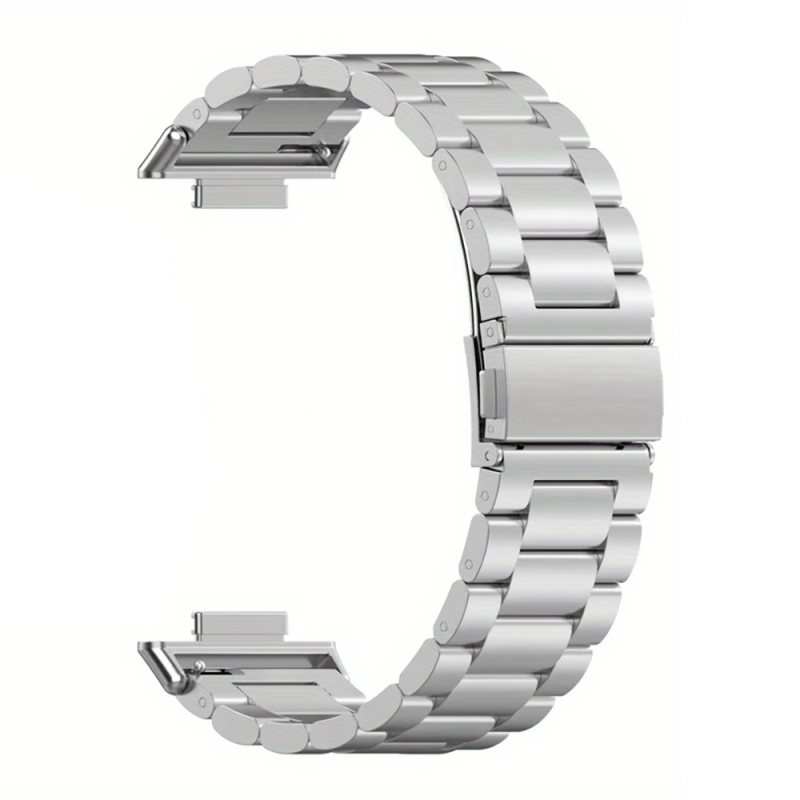 Huawei Fit3/Fit4Pro készülékekhez alkalmas, rozsdamentes acél fém óraszíj, Huawei Watch Fit4 háromgyöngyös acélszíjjal