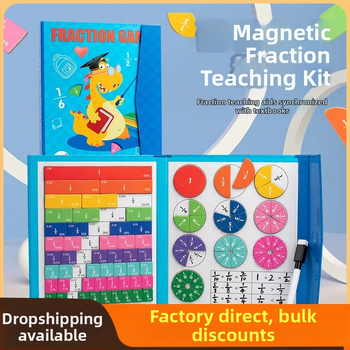 Sākumskolas skolēniem matemātikas mācību līdzekļi magnētiskā daļa šī matemātika skaitītājs saucējs kognitīvā saskaitīšana un atņemšana trešās klases rotaļlietas