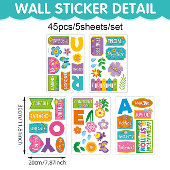 Αυτοκόλλητα τοίχου για καλοκαιρινή τάξη, αυτοκόλλητα τοίχου από PVC, για την έναρξη της σχολικής περιόδου