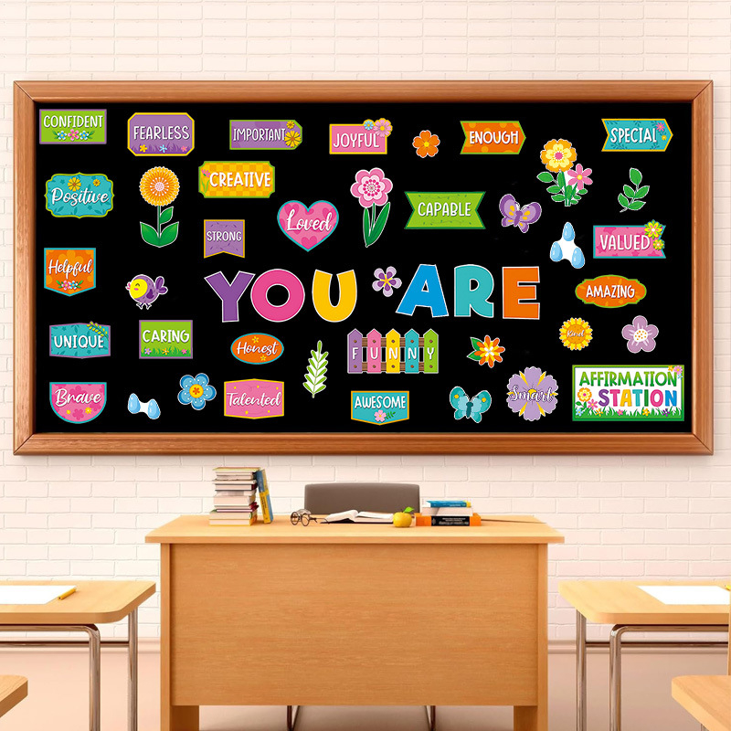 Nyári tantermi hirdetőtábla matricák, öntapadós PVC, új tantermi faldekorációs falmatricák az iskolai szezon kezdetére