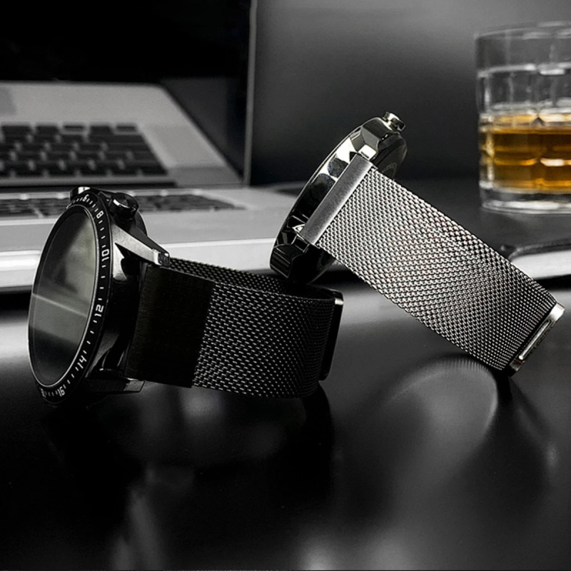 Jiaming Garmin Fenix 7X 7Pro 6X 6 roostevabast terasest klõpsuga metallist Milano rihm