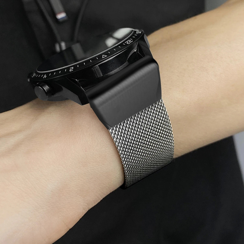 Jiaming Garmin Fenix 7X 7Pro 6X 6 roostevabast terasest klõpsuga metallist Milano rihm