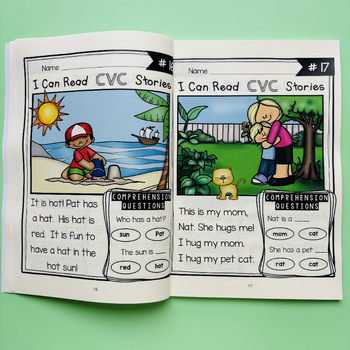 Természetes helyesírás CVC történetek Történet Rövid szöveg Olvasásértés Felvilágosodás fonetika Gyermekmunkadolgozat