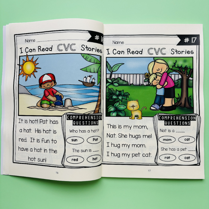 Természetes helyesírás CVC történetek Történet Rövid szöveg Olvasásértés Felvilágosodás fonetika Gyermekmunkadolgozat