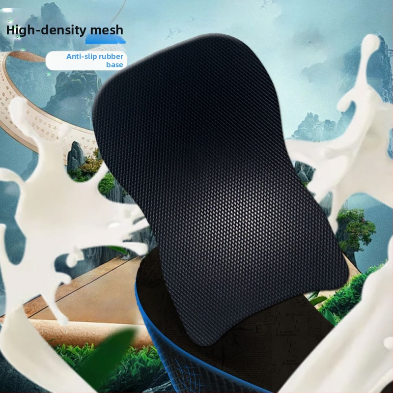 Само секунди, 220G експлозии, чисто черна удължена опора за китката, подложка за мишка за китката, ергономичен масаж на наклона на китката