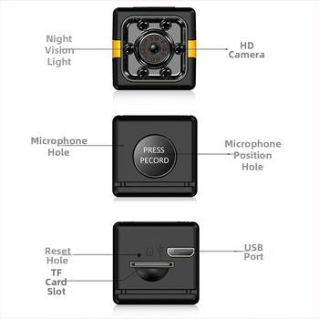 „Fx01 HD Camera 1080“ vaikų kamera, aerofotografija, mobilioji aptikimo įranga, lauko sporto infraraudonųjų spindulių naktinio matymo kamera