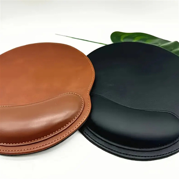 Nahkne randmehiirematt kontorisse, libisemisvastane ja plekikindel, lohistatav hiirematt