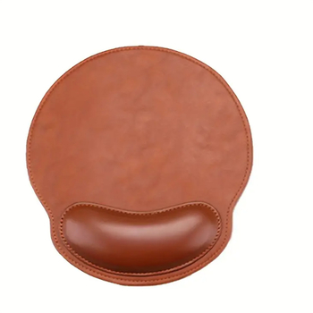 Nahkne randmehiirematt kontorisse, libisemisvastane ja plekikindel, lohistatav hiirematt