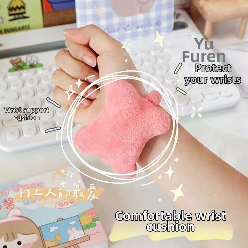 】Подложка за мишка за китка, малка възглавница, възглавница за ръка, ластик, писане с клавиатура, поставка за ръка против износване, подложка за ръка, поддръжка за китка за офиса