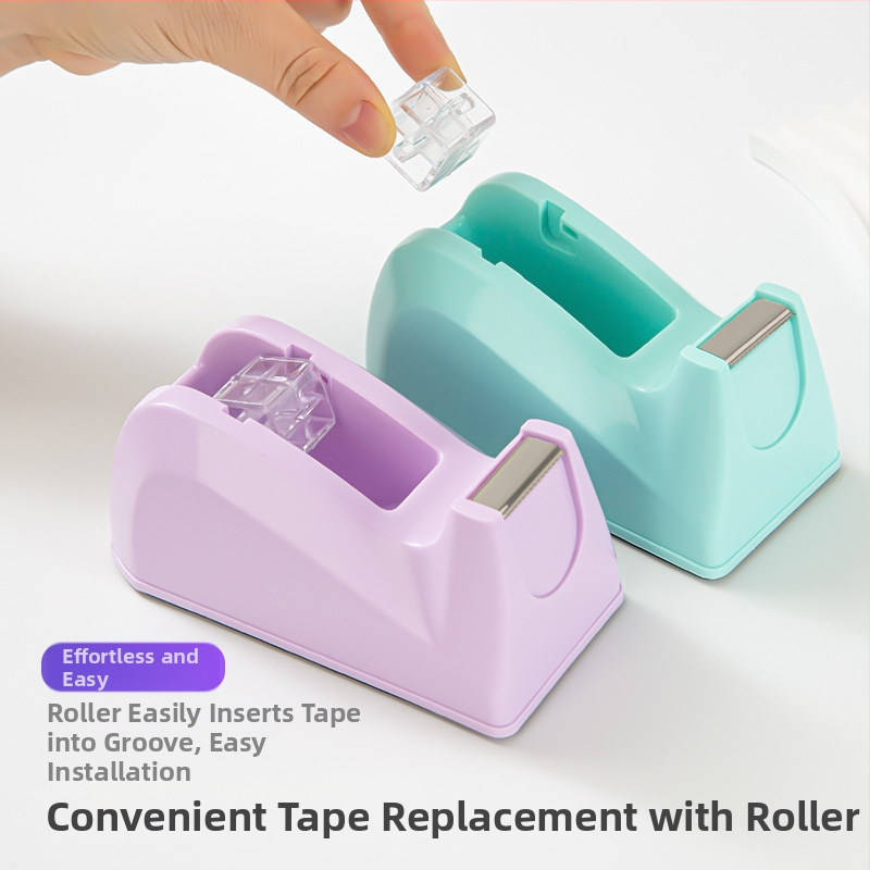 Трансграничен Macaron Трицветен Прозрачен Ролков Държач За Лента Офис Канцеларски Прозрачна Лента Многофункционален Държач за Лента
