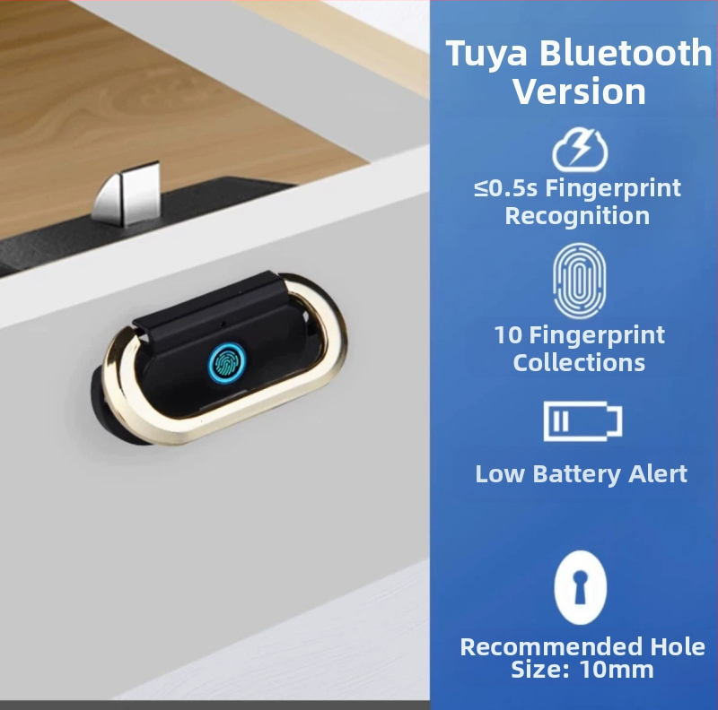 Tarpvalstybinė pirštų atspaudų stalčiaus spyna, metalinė paslėpta rankena, naktinio staliuko spyna, bylų spintelė, biuro baldų elektroninė spyna, pirštų atspaudų spyna