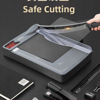 Jellis 947 eksportēts uz Japānu papīra griezēja manuālais biroja A4 papīra griezējs nerūsējošā tērauda nazis