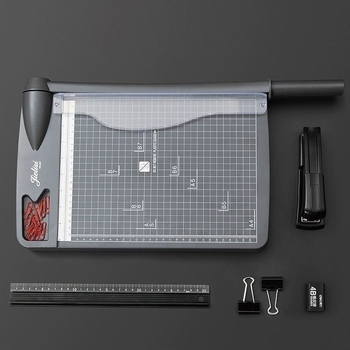 Jellis 947 eksportēts uz Japānu papīra griezēja manuālais biroja A4 papīra griezējs nerūsējošā tērauda nazis