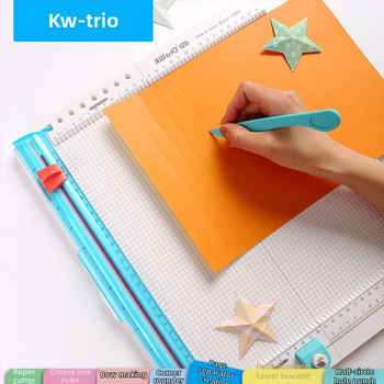 Var iegūt izcilu 13095 daudzfunkcionālu papīra griezēja instrumentu, tāfeles datu skrāpējumu nospiešanas locīšanas līniju 7-in-1 rokas konta griešanas papīru