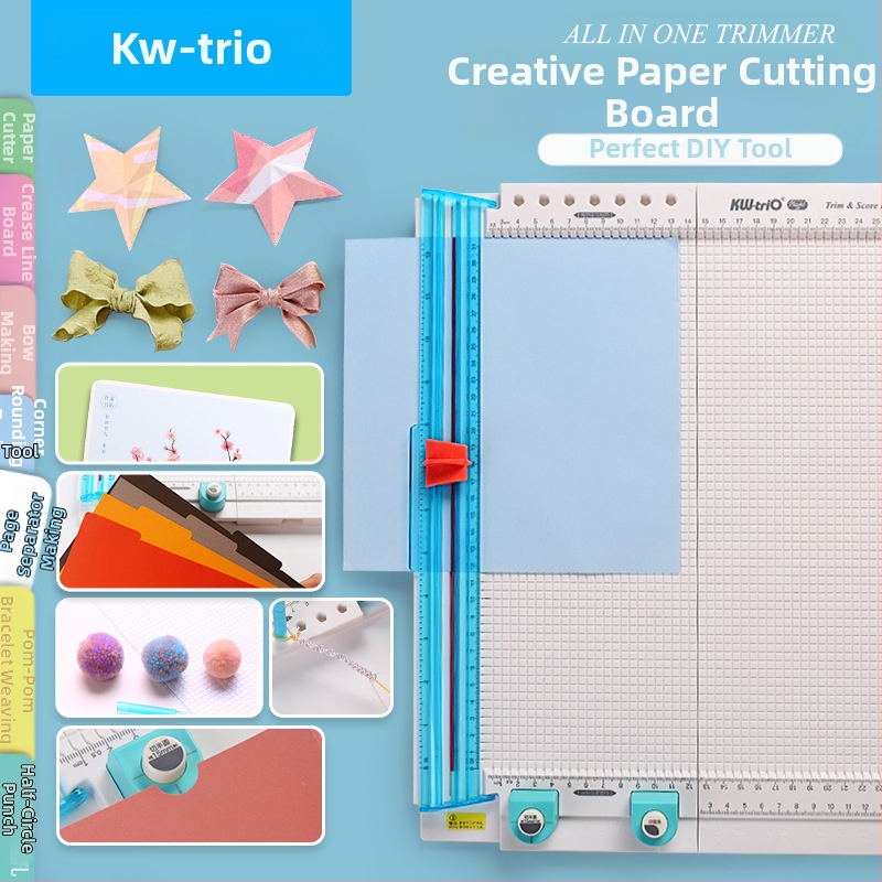 Var iegūt izcilu 13095 daudzfunkcionālu papīra griezēja instrumentu, tāfeles datu skrāpējumu nospiešanas locīšanas līniju 7-in-1 rokas konta griešanas papīru