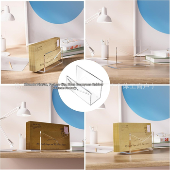 Διαφανής ακρυλική θήκη φακέλων, διοργανωτής επιστολών, διοργανωτής αλληλογραφίας, γραφείο, κάθετη θήκη επιστολών, ράφι τιμολογίων