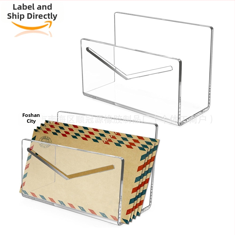Átlátszó akril borítéktartó levélszervező levélszervező asztal függőleges levéltartó számlatartó