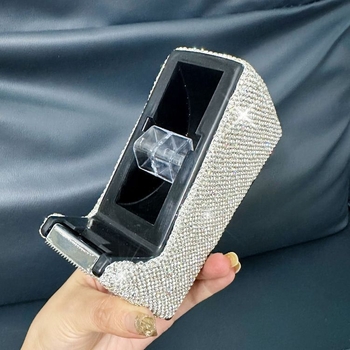 Μεγάλη θήκη ταινίας χαρτικών με επικάλυψη διαμαντιών, διακοσμητικά γραφείου, μηχανή ταινίας υψηλής αξίας με επικάλυψη διαμαντιών, μικρός διαφανής κόπτης ταινίας