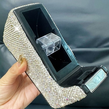 Μεγάλη θήκη ταινίας χαρτικών με επικάλυψη διαμαντιών, διακοσμητικά γραφείου, μηχανή ταινίας υψηλής αξίας με επικάλυψη διαμαντιών, μικρός διαφανής κόπτης ταινίας